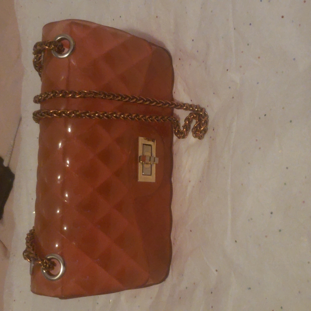 Pretty Orange Mango Mini Purse